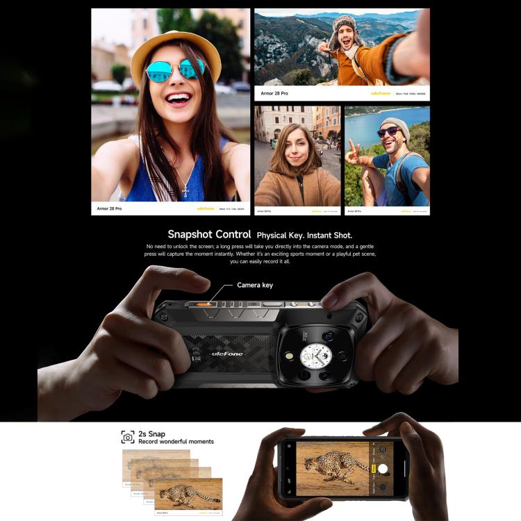 Ulefone Armor 28 Pro Teléfono Resistente 16GB+512GB Batería de 10600mAh 5G NFC