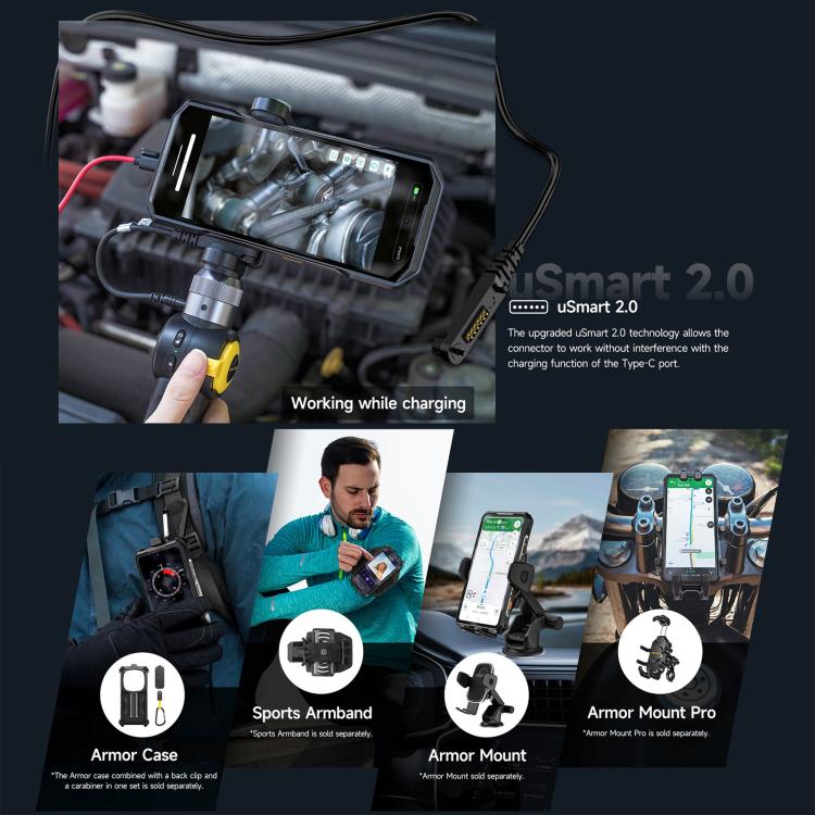 Ulefone Armor 28 Pro Teléfono Resistente 16GB+512GB Batería de 10600mAh 5G NFC
