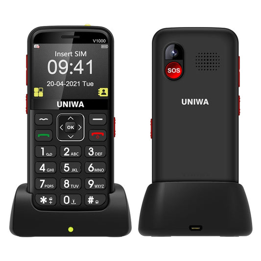 UNIWA V1000 4G Teléfono Móvil Simple 128MB Con SOS